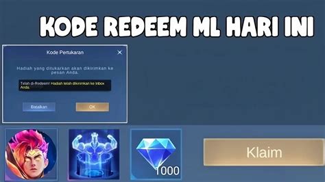 Galeri foto dm ml redeem kode hadiah untuk upgrade sesaji diskon kuota diamond harga terjangkau gratis gems setiap topup di semua menu terkumpul di area member