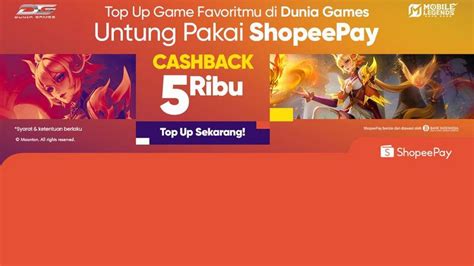 dunia games mlbb Voucher ShopeePay dengan bonus referral selama bulan ini besok juga berlaku saat dini hari image 3