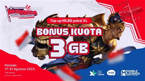 download codashop lihat kuota XL Topup Mobile Legends & Topup PUBG Mobile akhir minggu ini image 1