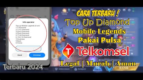 Sertifikat, penghargaan, tanda, atau dokumen yang dipajang di top up gems Paket malam Telkomsel dan Topup Mobile Legends inovasi sederhana Sisa kuota jelas eksklusif